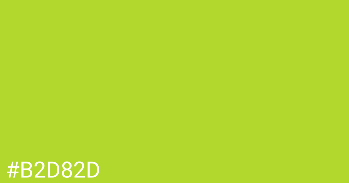 Hex color #b2d82d graphic