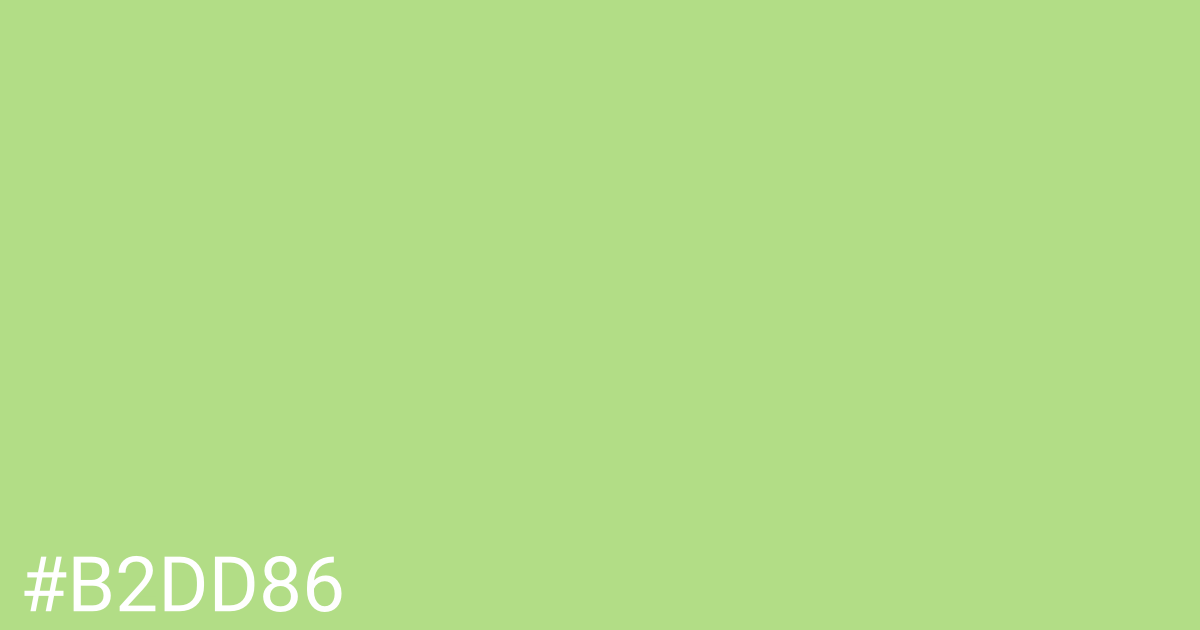 Hex color #b2dd86 graphic