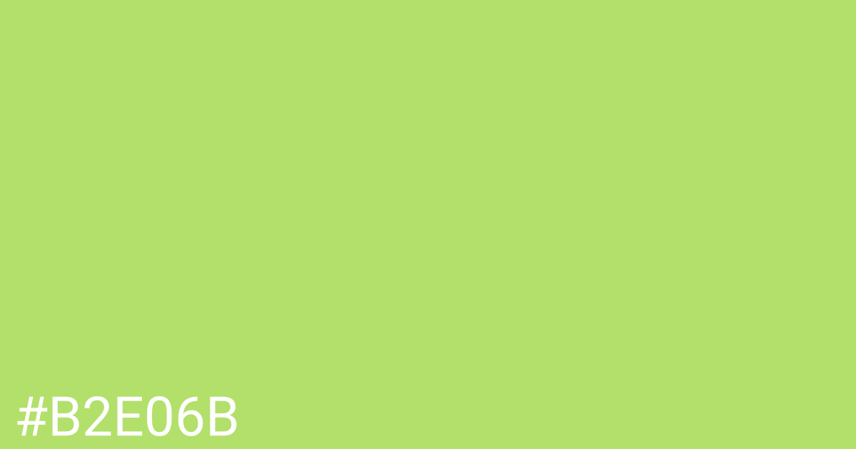 Hex color #b2e06b graphic