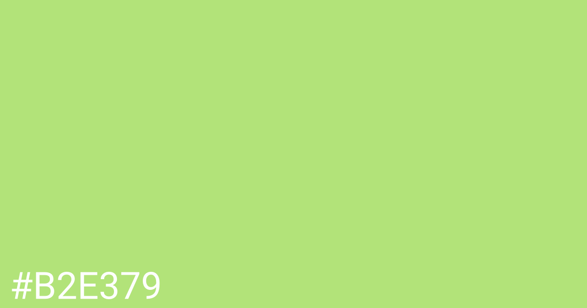 Hex color #b2e379 graphic