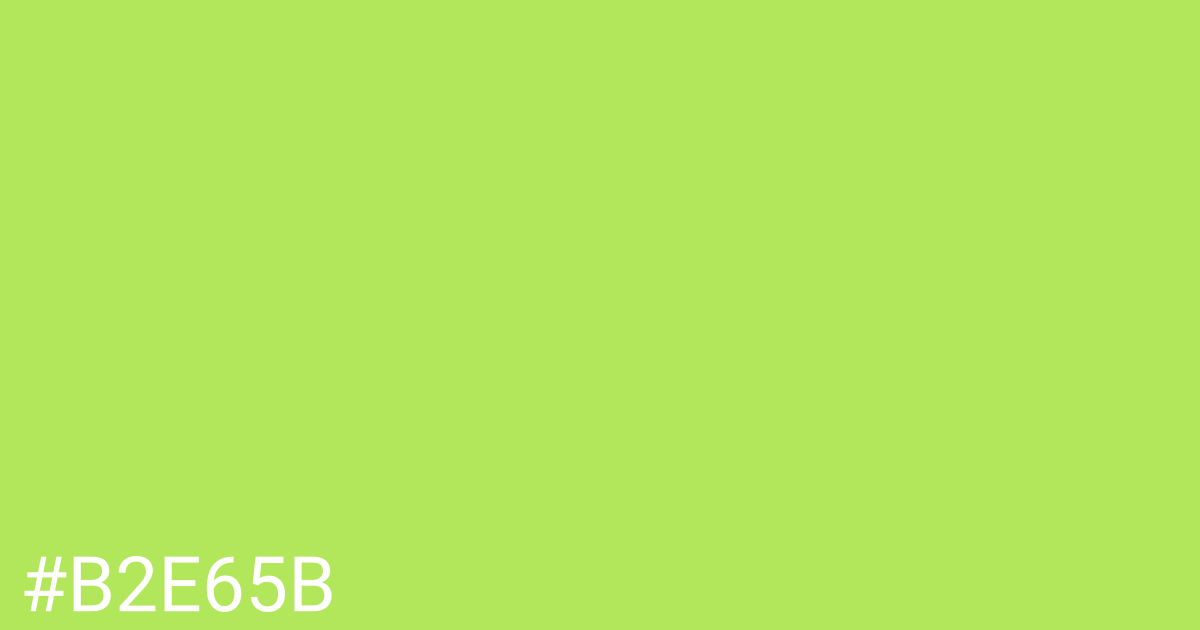 Hex color #b2e65b graphic