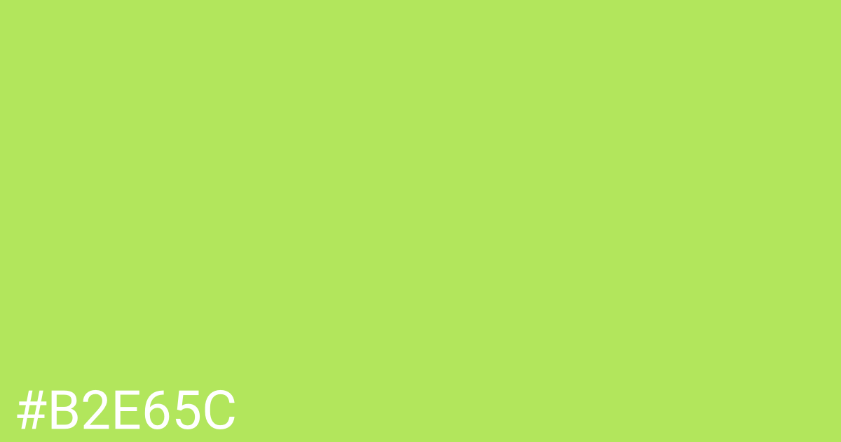 Hex color #b2e65c graphic