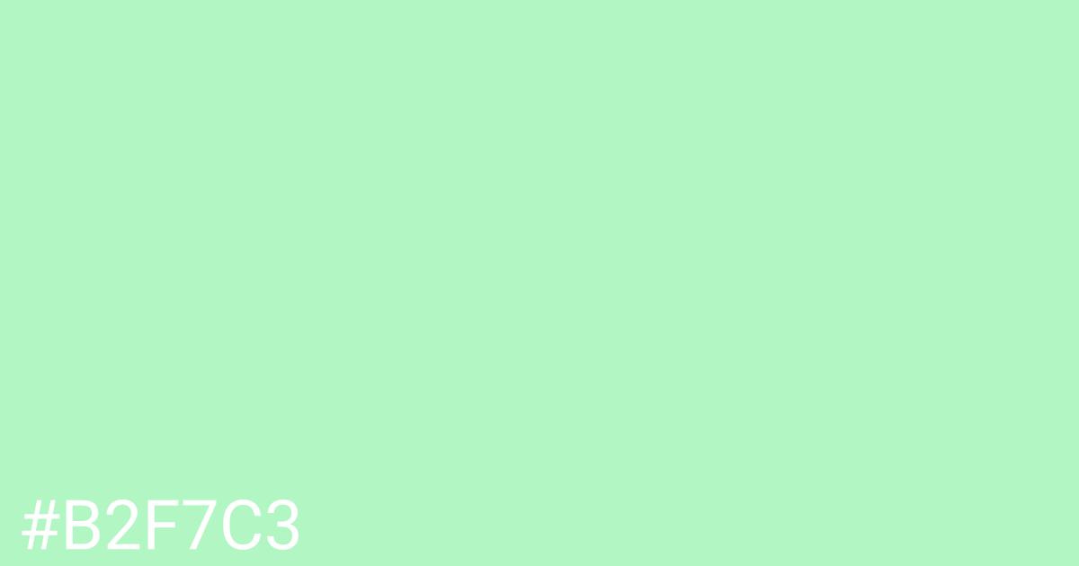 Hex color #b2f7c3 graphic