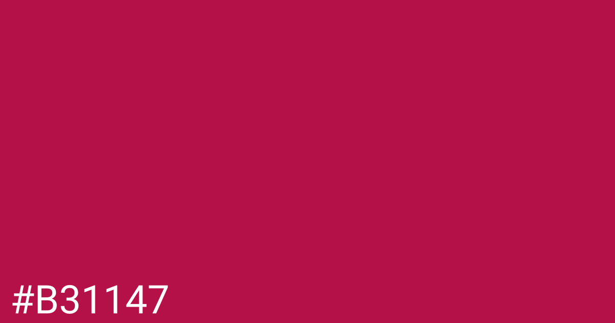 Hex color #b31147 graphic