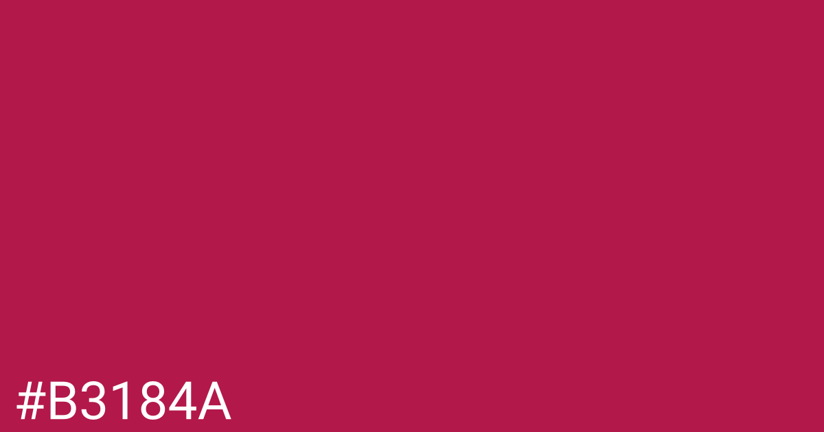 Hex color #b3184a graphic