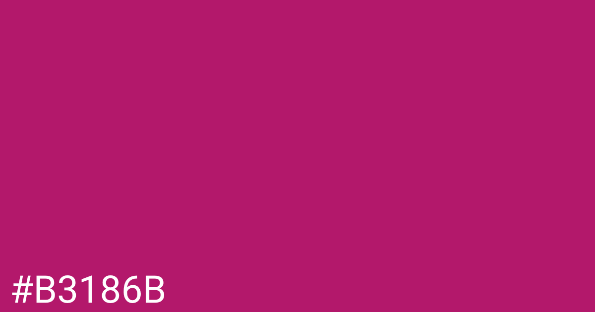 Hex color #b3186b graphic