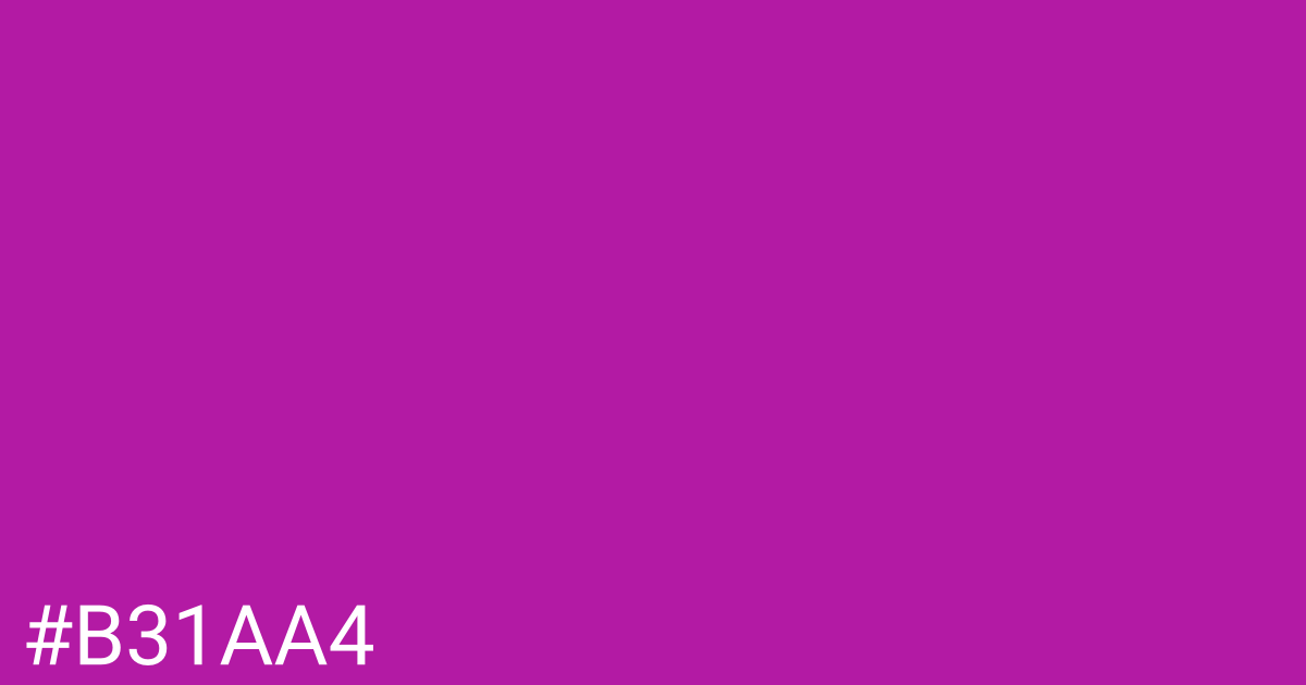 Hex color #b31aa4 graphic