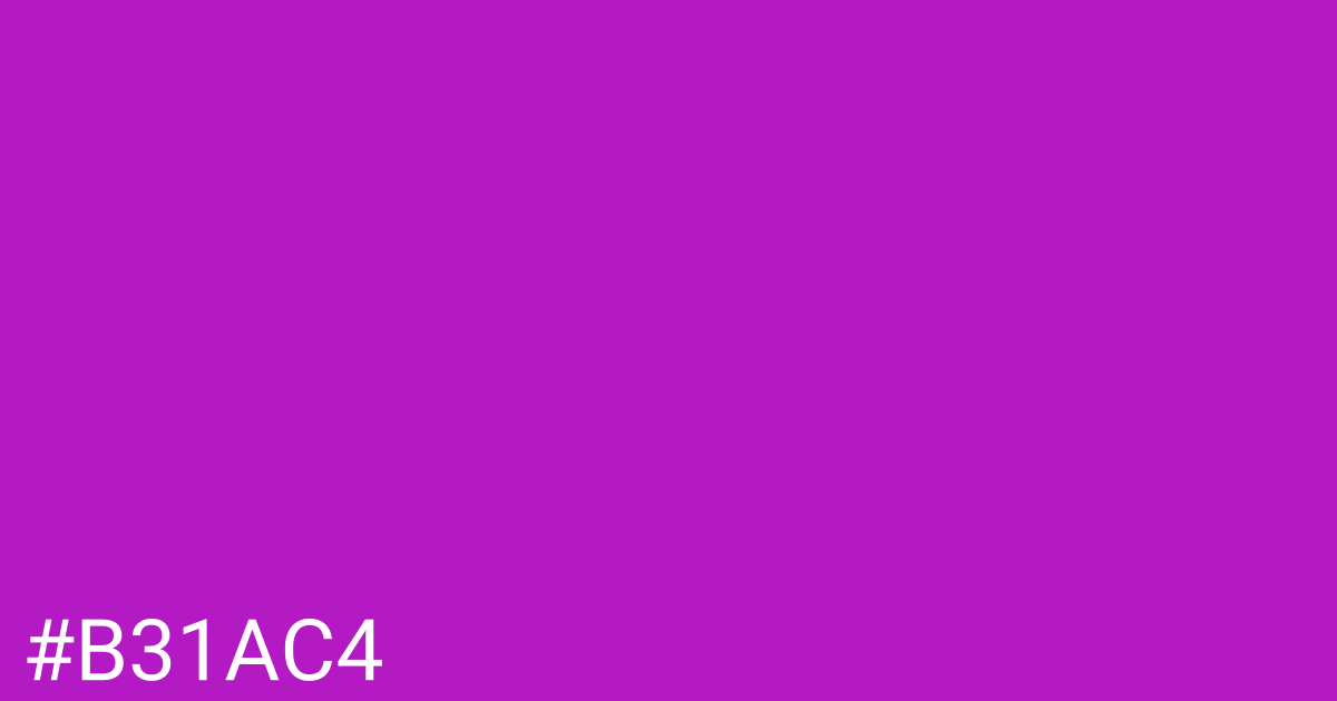 Hex color #b31ac4 graphic