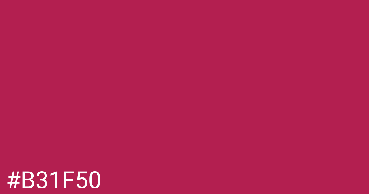 Hex color #b31f50 graphic