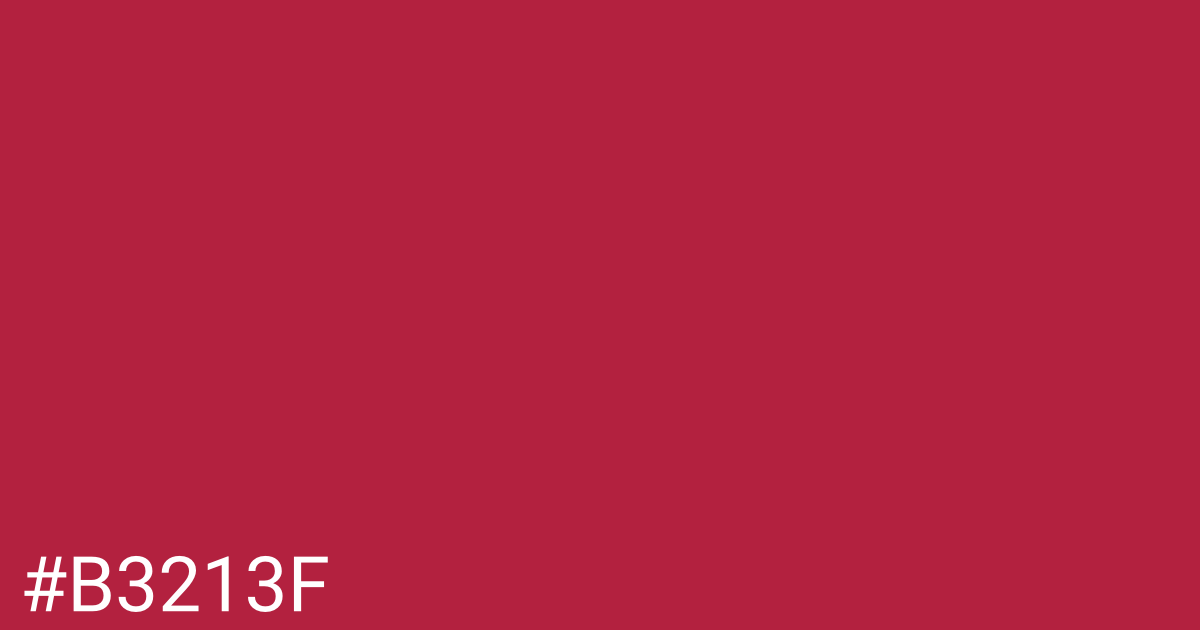 Hex color #b3213f graphic