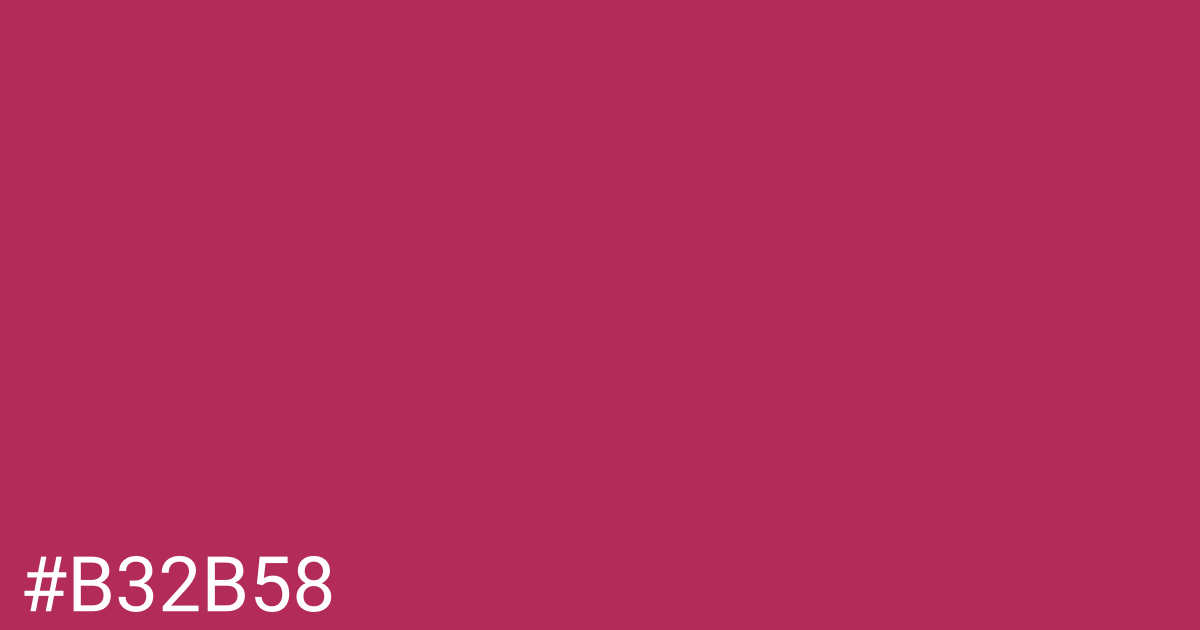 Hex color #b32b58 graphic