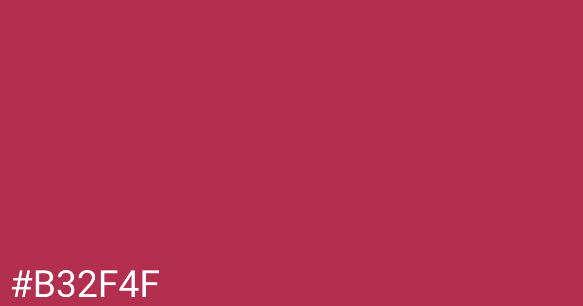 Hex color #b32f4f graphic