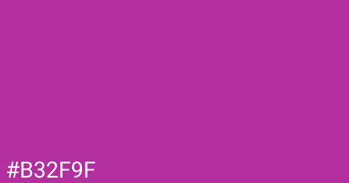 Hex color #b32f9f graphic