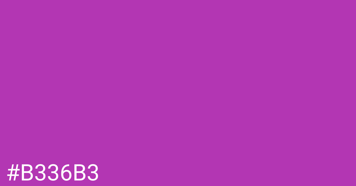 Hex color #b336b3 graphic