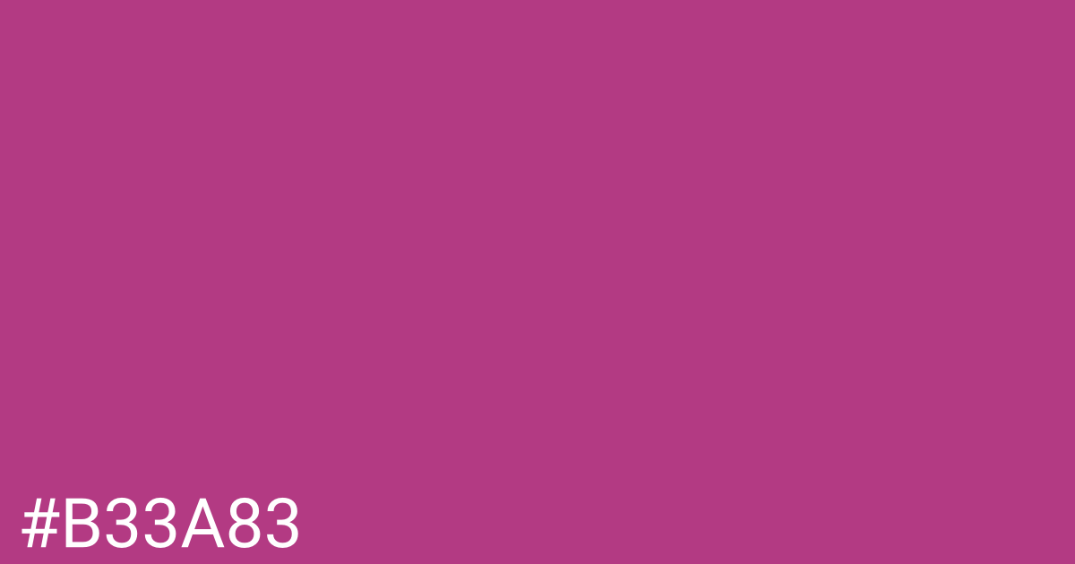 Hex color #b33a83 graphic