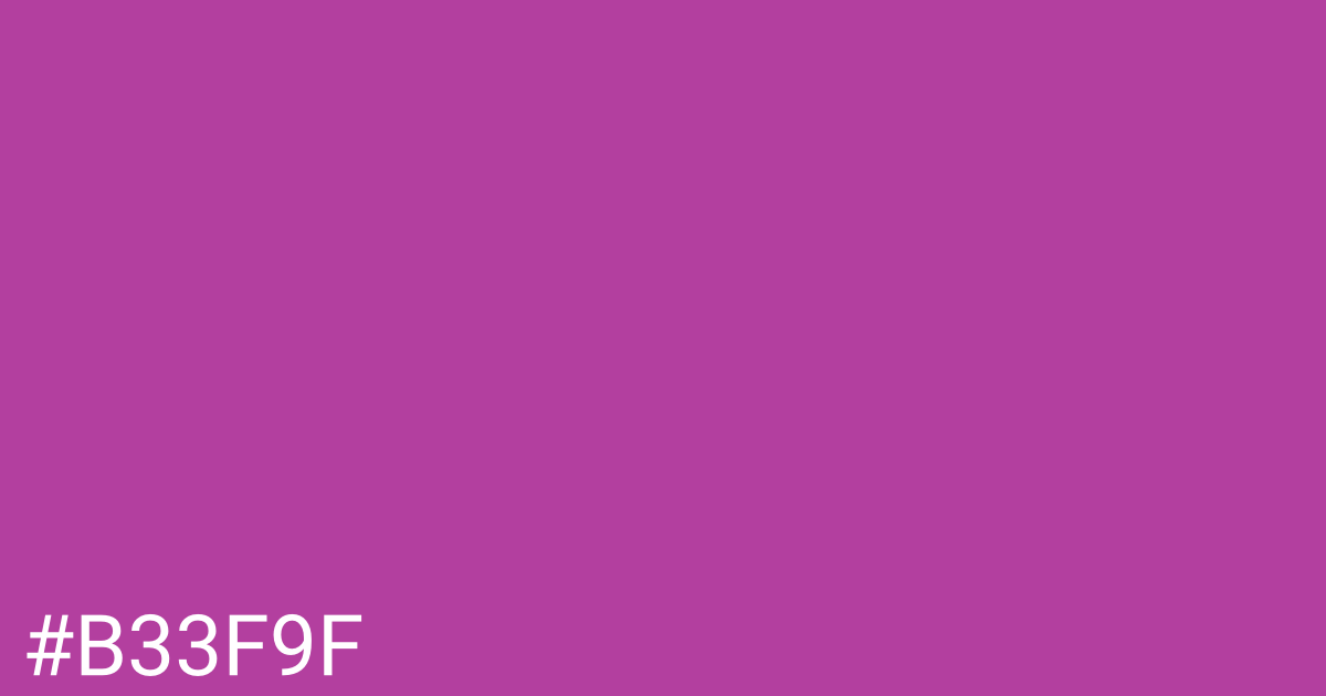 Hex color #b33f9f graphic