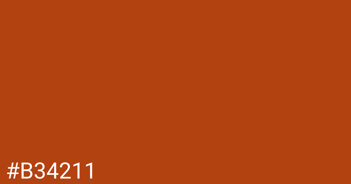 Hex color #b34211 graphic