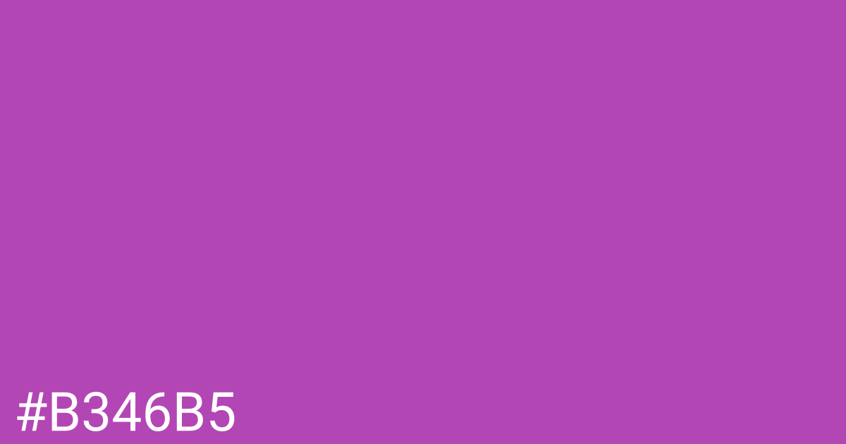 Hex color #b346b5 graphic