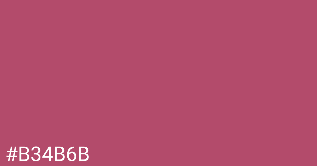 Hex color #b34b6b graphic