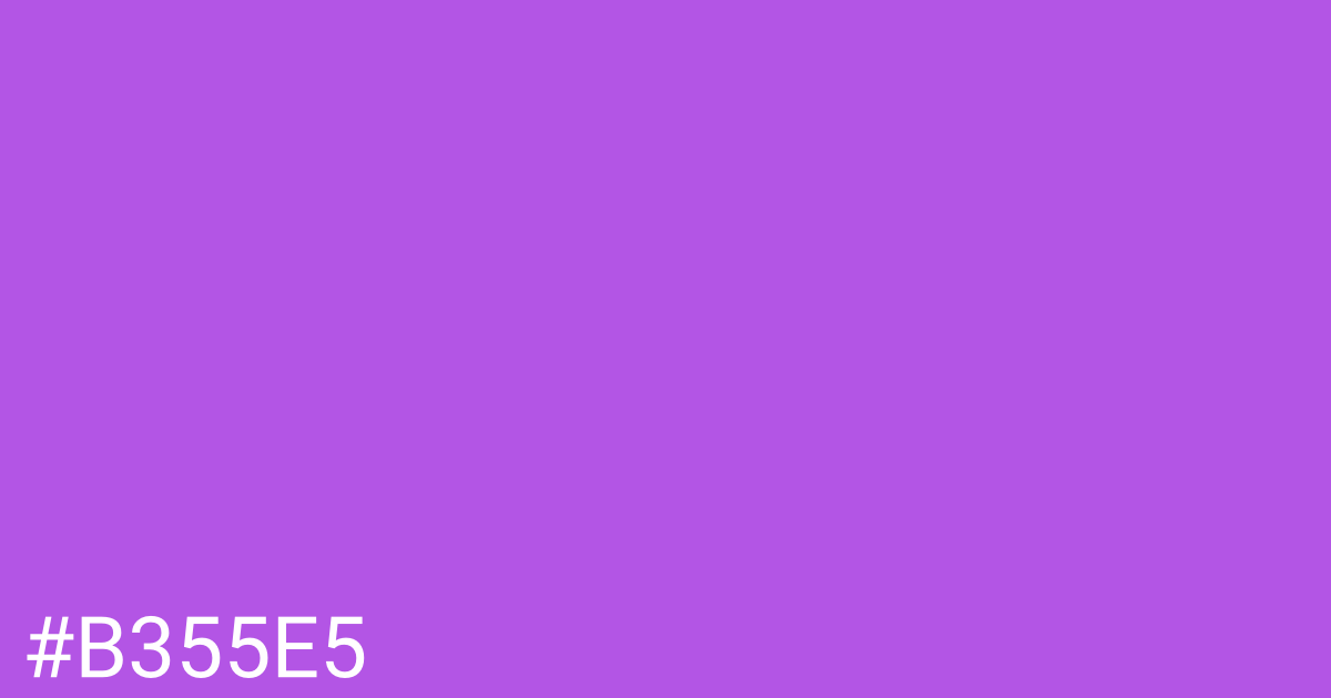 Hex color #b355e5 graphic