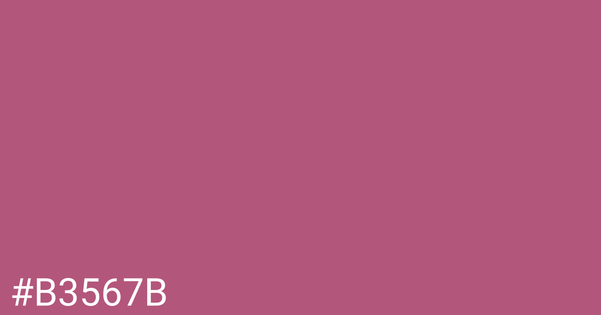 Hex color #b3567b graphic