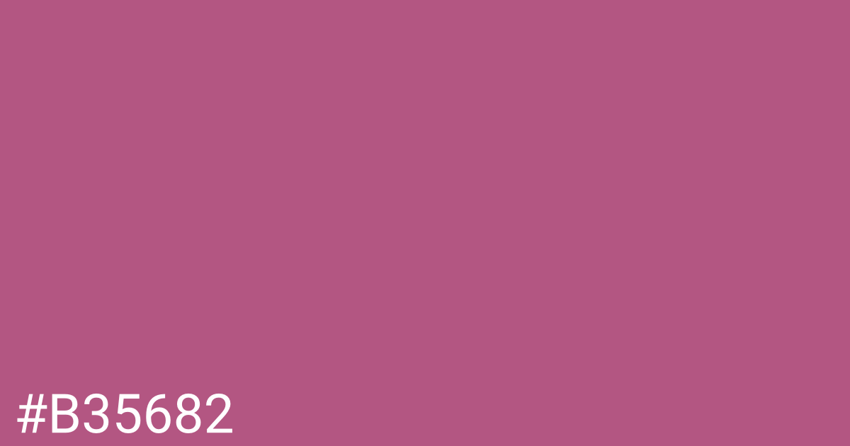 Hex color #b35682 graphic