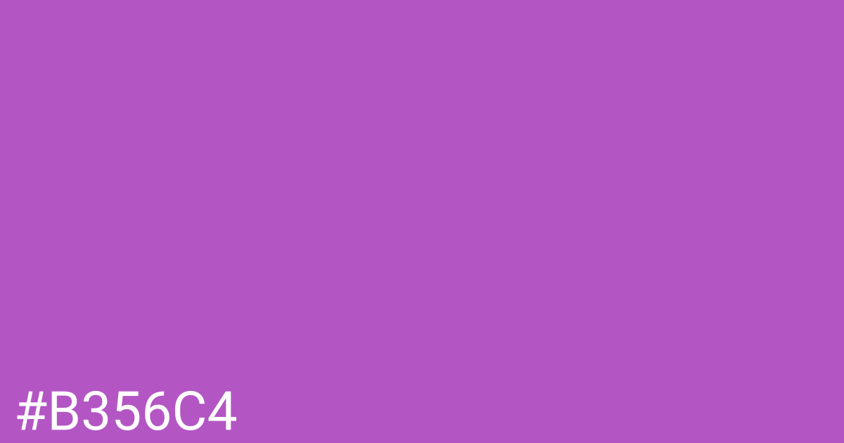 Hex color #b356c4 graphic