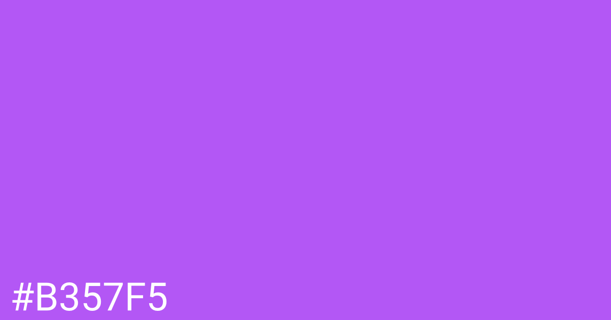 Hex color #b357f5 graphic