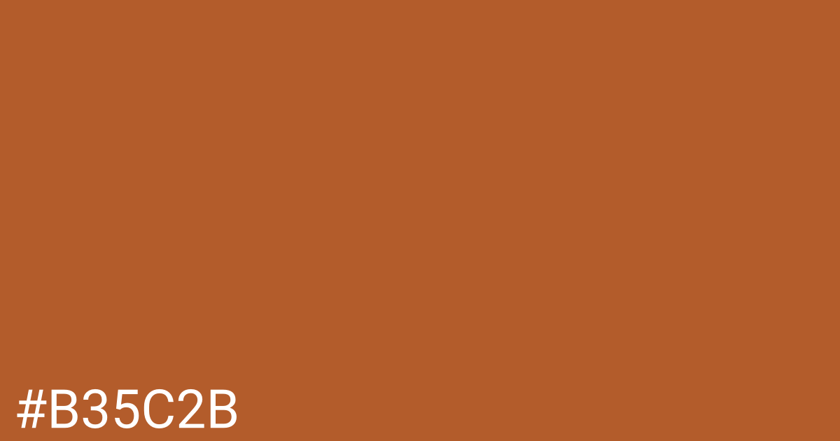 Hex color #b35c2b graphic