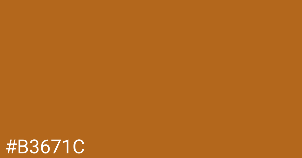 Hex color #b3671c graphic