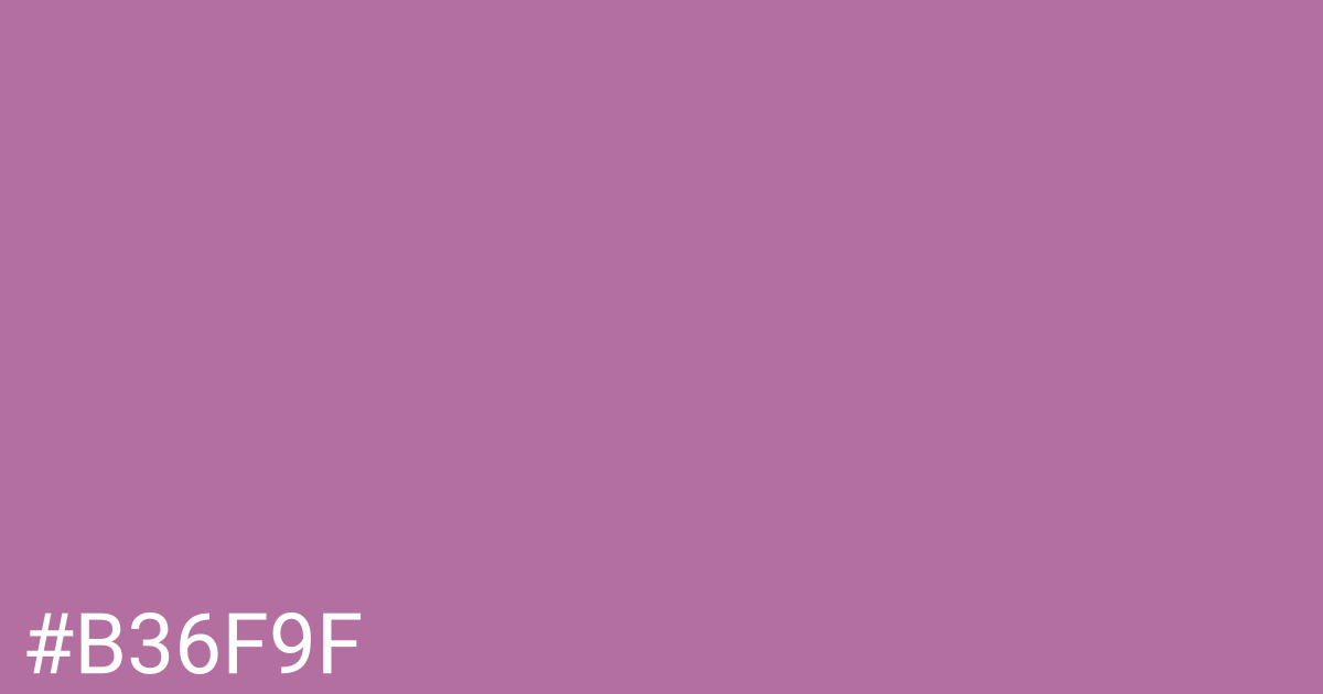 Hex color #b36f9f graphic