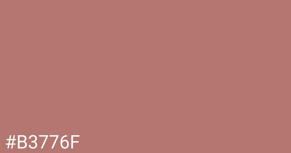 Hex color #b3776f graphic