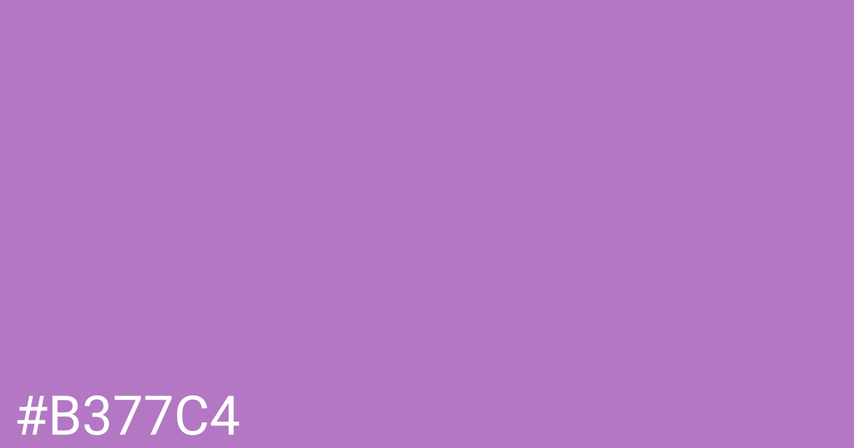 Hex color #b377c4 graphic