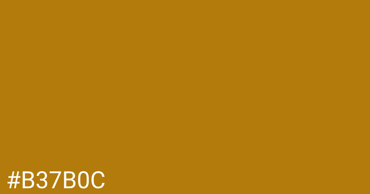 Hex color #b37b0c graphic