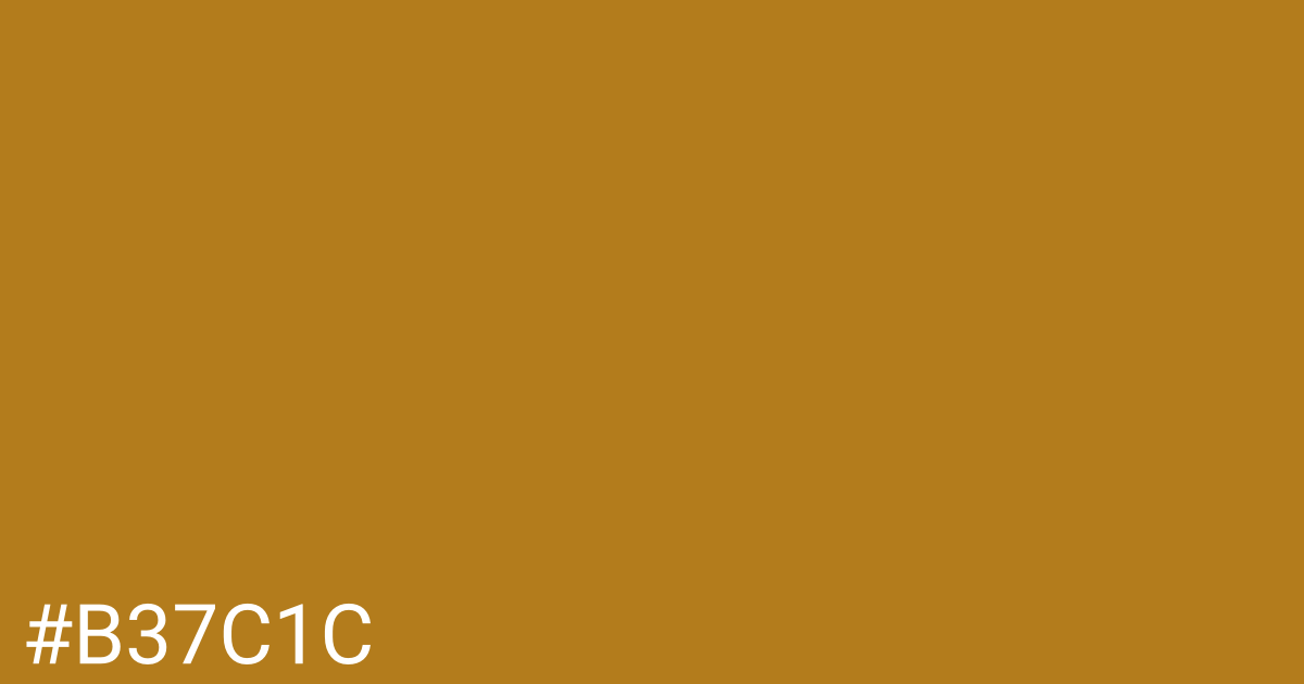 Hex color #b37c1c graphic