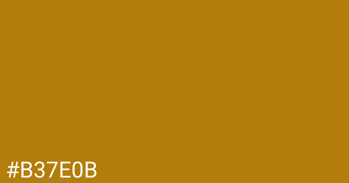 Hex color #b37e0b graphic