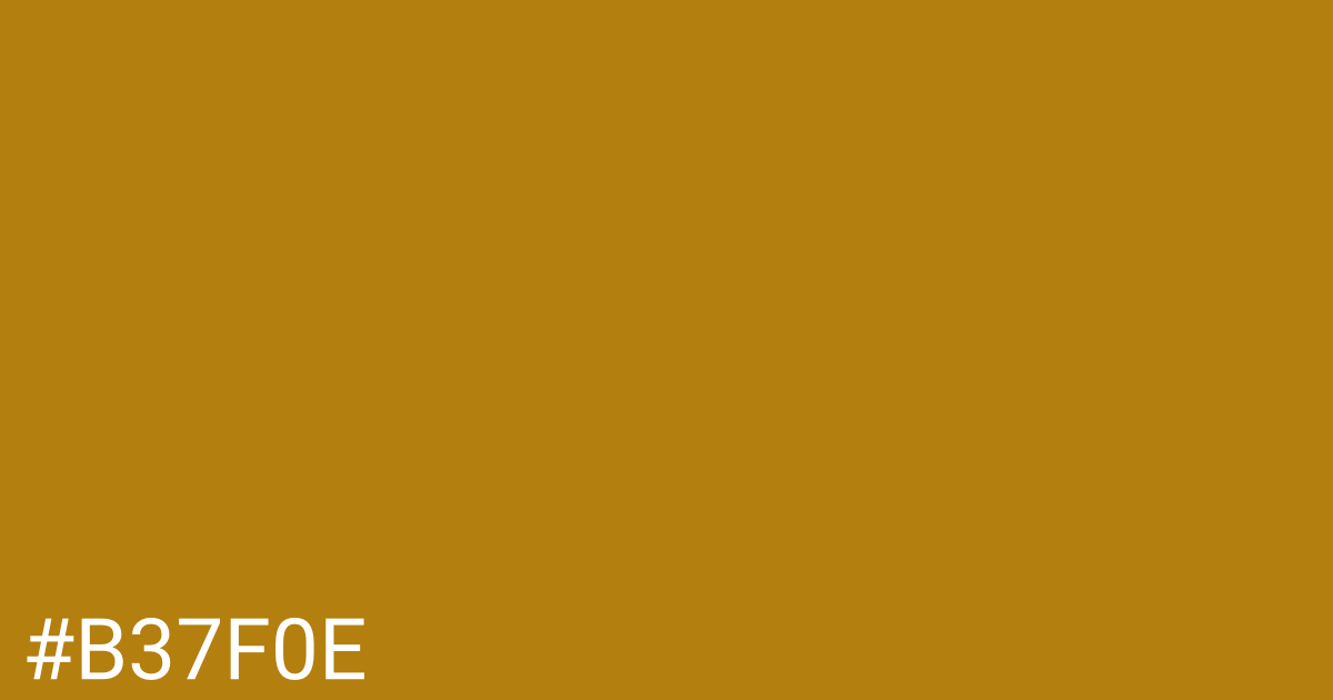 Hex color #b37f0e graphic