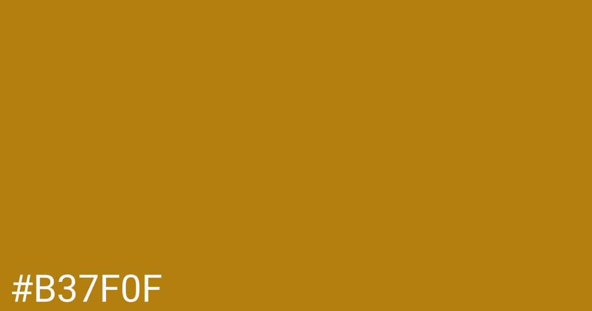 Hex color #b37f0f graphic