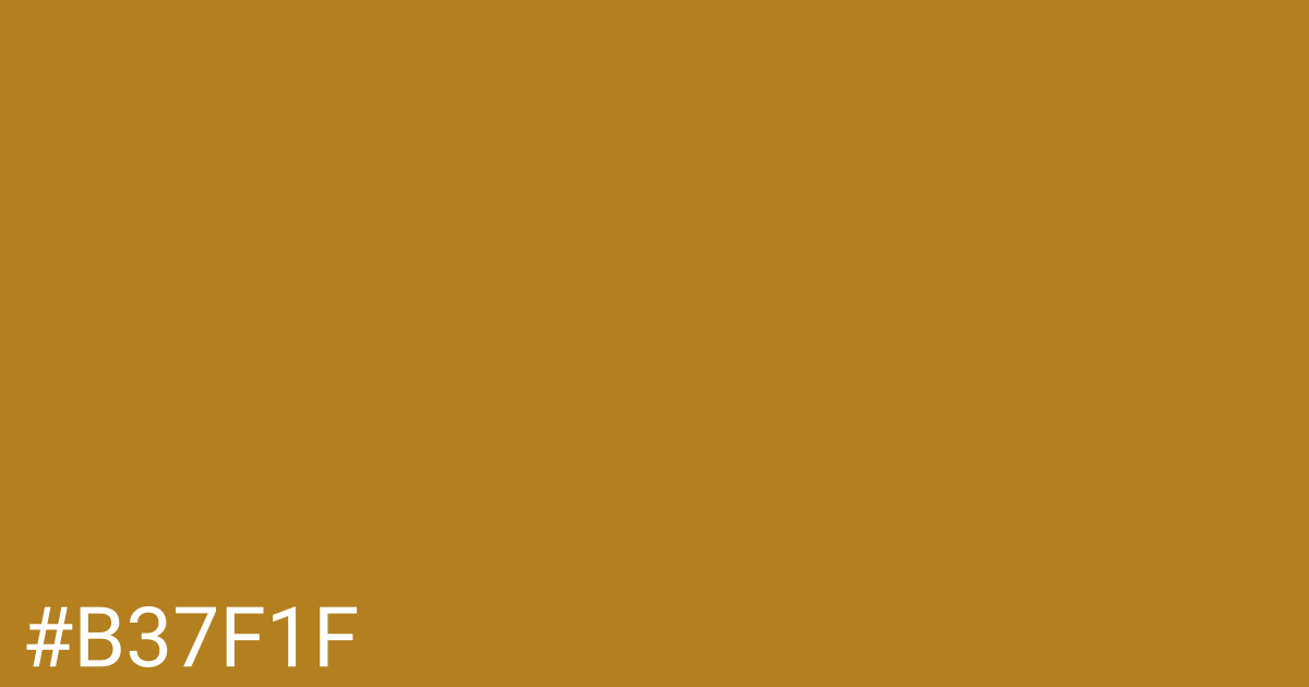 Hex color #b37f1f graphic