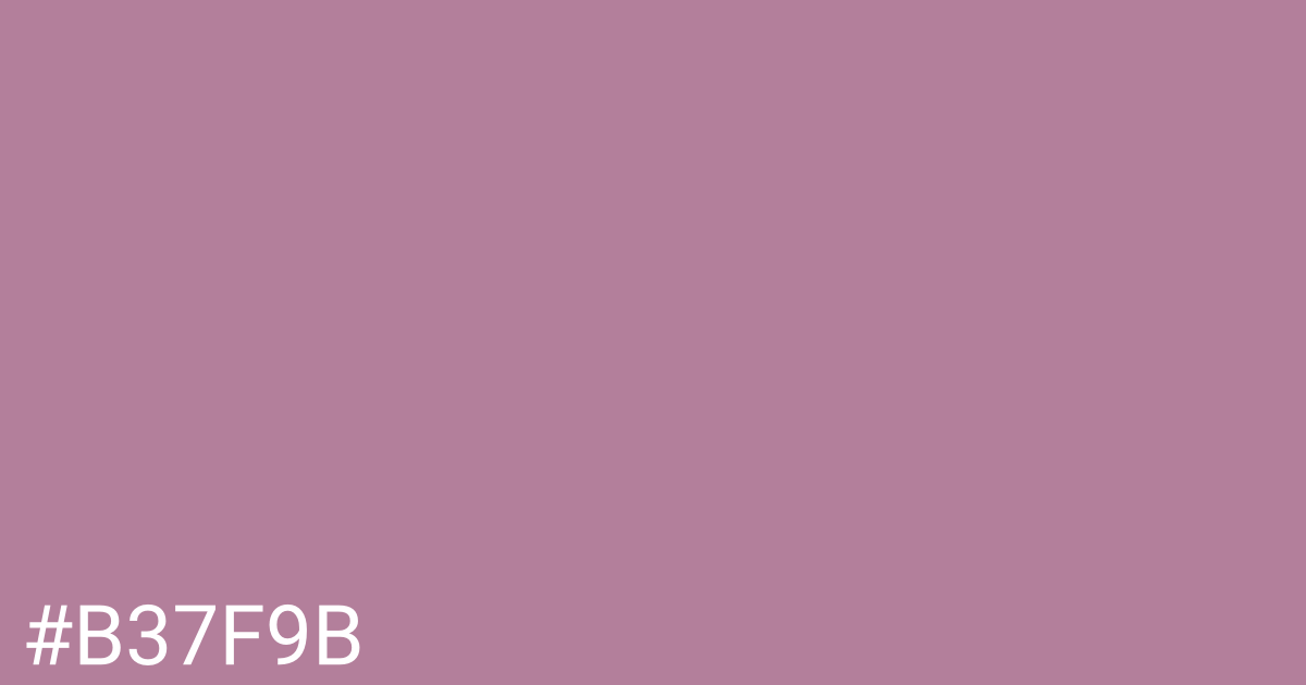 Hex color #b37f9b graphic