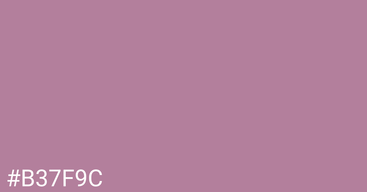 Hex color #b37f9c graphic