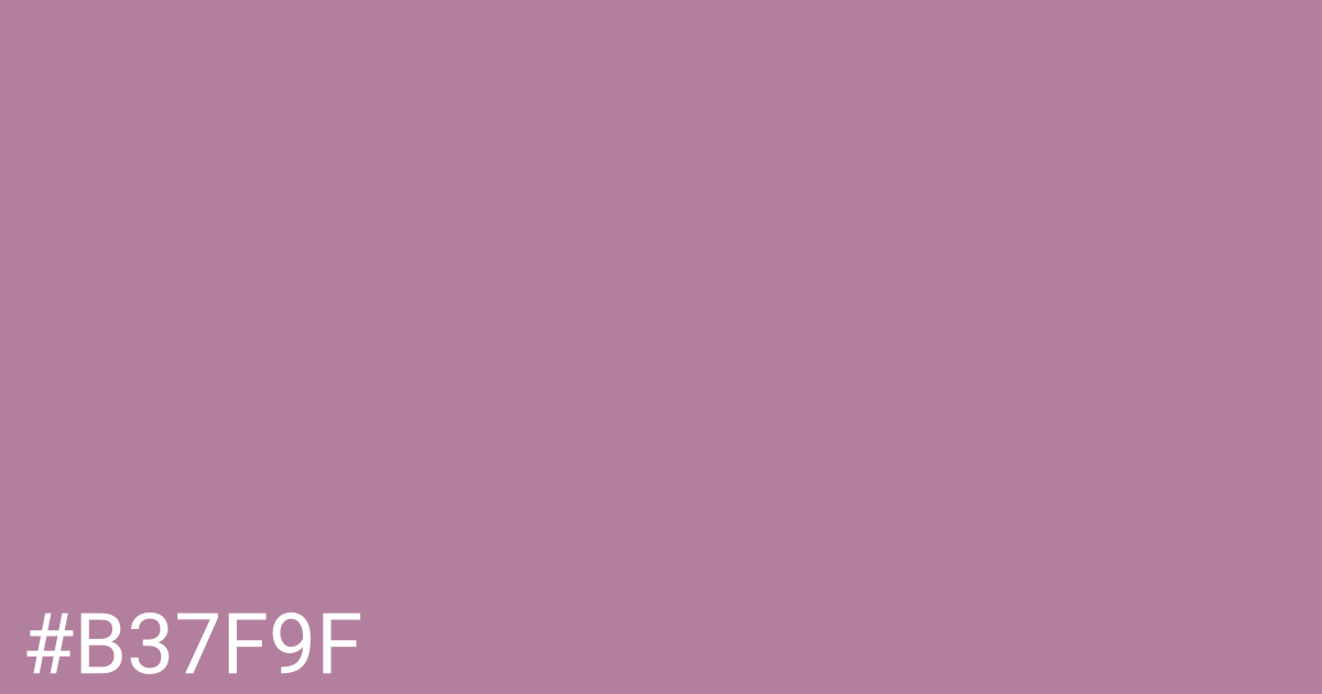 Hex color #b37f9f graphic