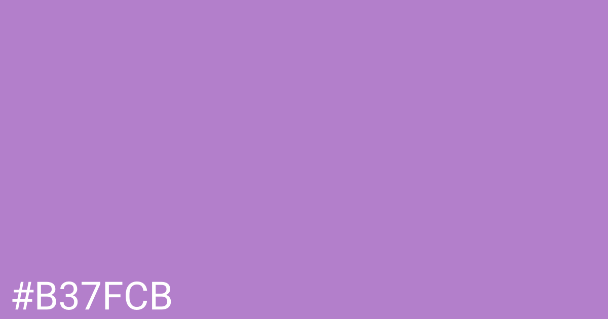 Hex color #b37fcb graphic