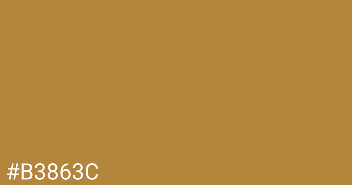 Hex color #b3863c graphic