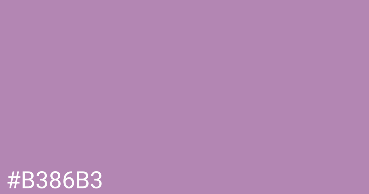 Hex color #b386b3 graphic