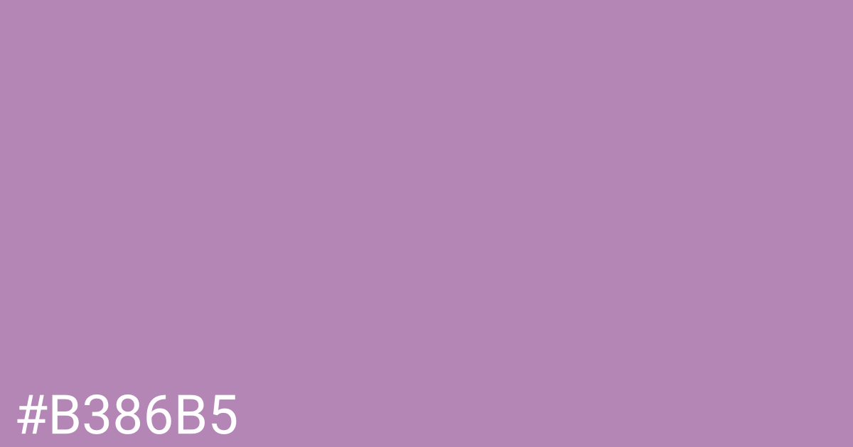 Hex color #b386b5 graphic