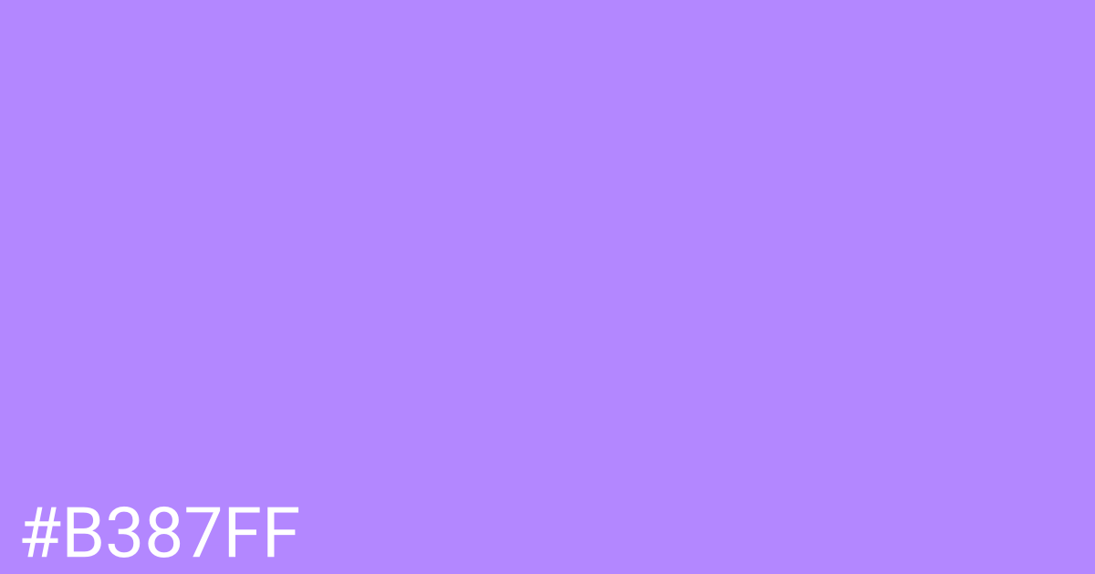 Hex color #b387ff graphic