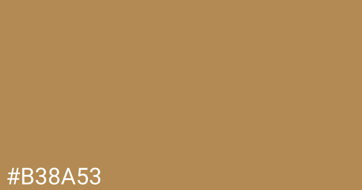 Hex color #b38a53 graphic