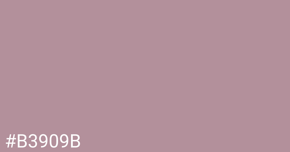 Hex color #b3909b graphic