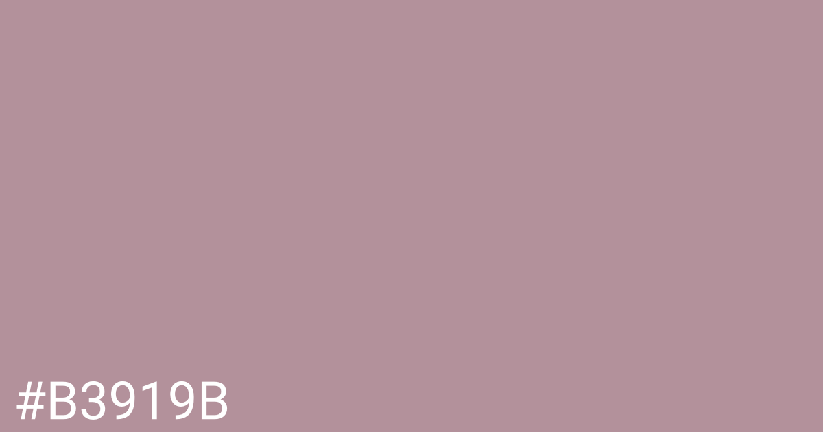 Hex color #b3919b graphic